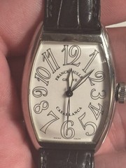 Franck Muller watch men Casablanca 5850 Leather Band a FULL SET BOX PAPERS
