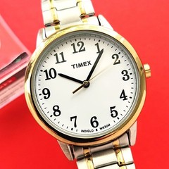 Timex Classic Ladies Two Tone Watch Stand & Booklet Bracelet TW2P78700 Indiglo