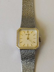 Seiko 1100-5440 Wind Up Watch 19.5mm Silver Tone Women’s WORKS