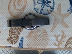 FOSSIL BQ 2109IE AIDEN BLACK DIAL WITH BLUE ACCENTS GUNMETAL STAINLESS BRACELET