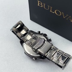 Bulova 98B350 Marine Star Red Dial Men’s Chronograph Quartz Watch 43mm