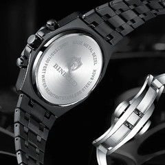 BINBOND Fashion Business Top Luxury Quartz Watch Watches Stainless Steel Water