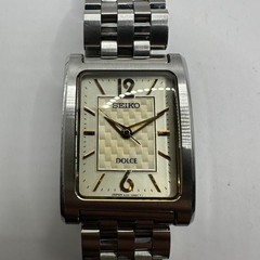 Running SEIKO Dolce 4J41 0AC0 men’s wristwatch rectangular DOLCE SEIKO square