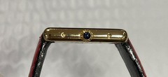 VINTAGE CARTIER 590005 TANK 925 VERMEIL ARGENT 23.5×30.5mm QUARTZ WATCH.