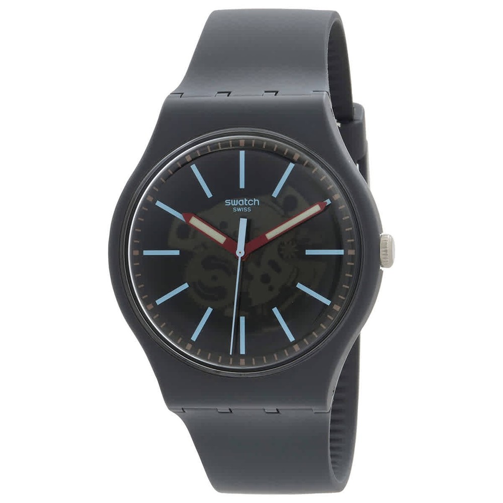 Swatch Cobblestone Street Quartz Grey Dial Watch SO29A101