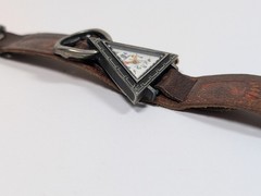 Vtg Carrera Triangular Face Free Masons Watch Masonic Quartz NEW BATTERY RUNNING
