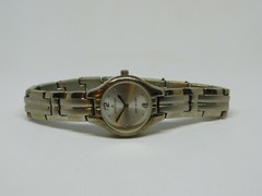 Anne Klein 10/4745 Silver Tone Quartz Women’s Watch Sz. 6 1/4″ New Battery