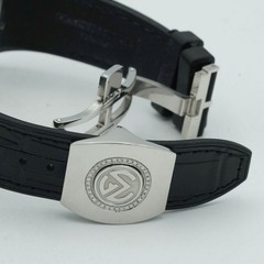 Franck Muller Vanguard Mens Watch V45SCDT 45mm Automatic Black Dial Steel