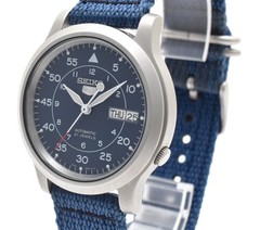 SEIKO 5 7S26-02J0 SNK807 Automatic 36mm Blue Dial Day/Date Men’s Watch JAPAN