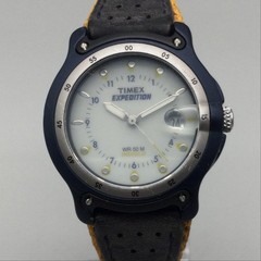 Timex Expedition Womens Watch 31mm White Dial Leather Indiglo Date New Battery