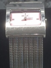 Relic ZR33649 All Stainless Steel Quartz Analog Ladies Watch 30 Meters/100feet