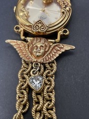 KIRKS FOLLY Angel’s Time Gold Tone Watch K94 New Battery