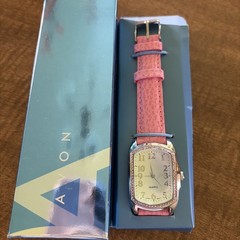 Vintage Avon Blossoming Colors Strap Watch Azalea Pink New in the Box