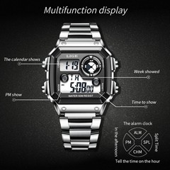Men Watch Quartz Military Digital Chronograph Luminous Waterproof Boy Wristwatch