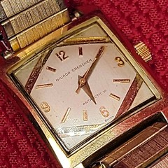 Croton NIVADA GRENCHEN Mens WATCH Antarctic VI 6 Gold SPIEDEL Band analog vtg