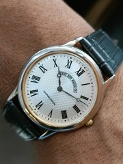 WEST END WATCH CO. QUARTZ SILVER DIAL SWISS MEN’S WORKING CONDITION