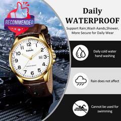 Watch For Men, Fashion Minimalist Wrist Watch Waterproof Quartz Analog Date With