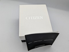 Citizen Gray Dial Chronograph Date Indicator Leather Band Men’s Watch CA4500-24H