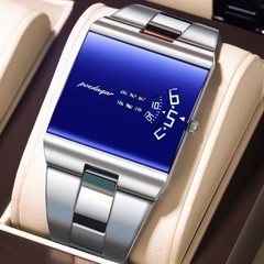 POEDAGAR Man Busines Waterproof Stainless Steel Casual Fashion Quartz Watch