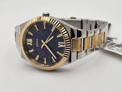 Unique Stone Dial Fossil Scarlette Unisex Analog Watch Twotone Stainless ES🔥👀