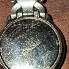 Seiko Quartz WR100 Blue Sunburst Dial Date Silver SS Bracelet 36-39.9mm