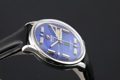 VINTAGE RADO GREEN HORSE DELUXE 30 JEWELS DAYMASTER 38mm JUMBO SIZE MEN`S WATCH