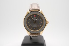 Michele Cape Grey & Gold 37mm Women’s Watch w/ 2 Alternative Bands