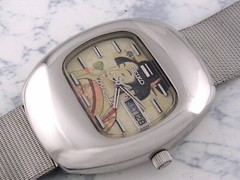 Vintage 1970 SEIKO UKIYOE Pressmatic SS Kitagawa Utamaro Automatic 27 jewels