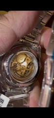 Invicta Men’s Automatic Skeleton Dial Tachymeter Two-Tone Bracelet Watch Box