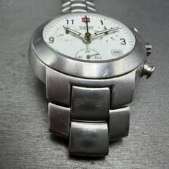 Victorinox Swiss Army Maverick chronograph Watch Men 42mm White Dial Steel READ