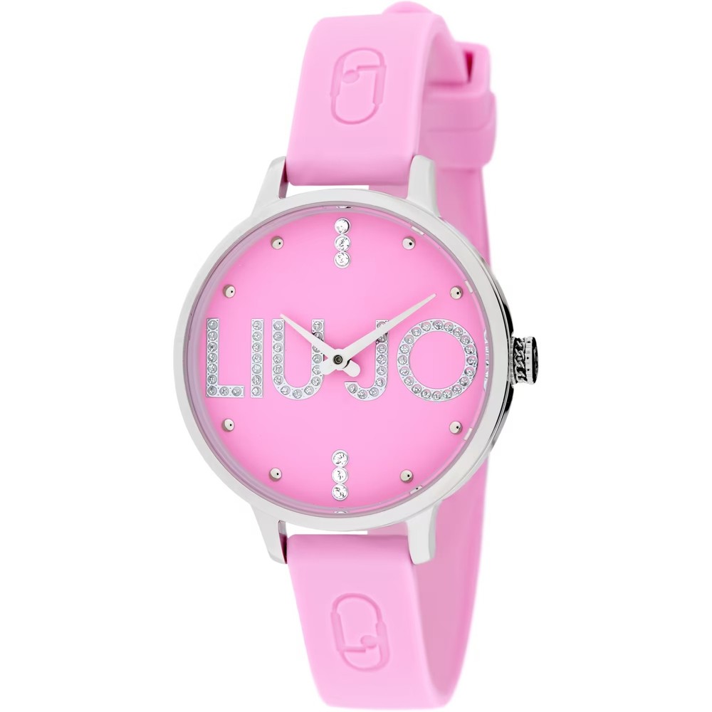 Womens Wristwatch LIU JO Luxury COUPLE FRESH TLJ2174 Silicone Pink Swarovski