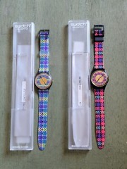 **SOLD AS IS** 1991 Swatch GM109 TAILLEUR & GB147 TWEED SET