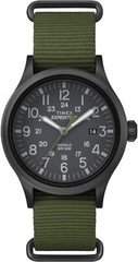 Timex Men’s TW4B04700 Expedition Scout 40 Green Nylon Slip-Thru Strap Watch