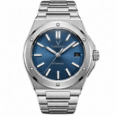 VORENZZO NH35 Automatic Watch Blue Dial Sapphire Crystal Steel Bracelet