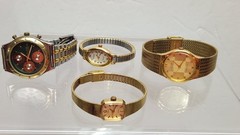 4-Assorted Watches, Working New Batteries, See pictures, Read Details