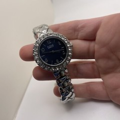 Beautiful Working Women’s Burgi – Wrist Watch Stainless / Blue / Crystal bezel
