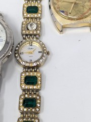 9pc Y2K Watch Repair Parts Lot Casio Digital Thunderbird Bracelet Cuff