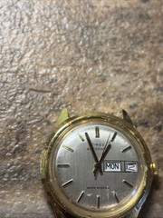 Vintage 37mm Gold Tone Timex Viscount 48861 10978 Watch 1978 Runs