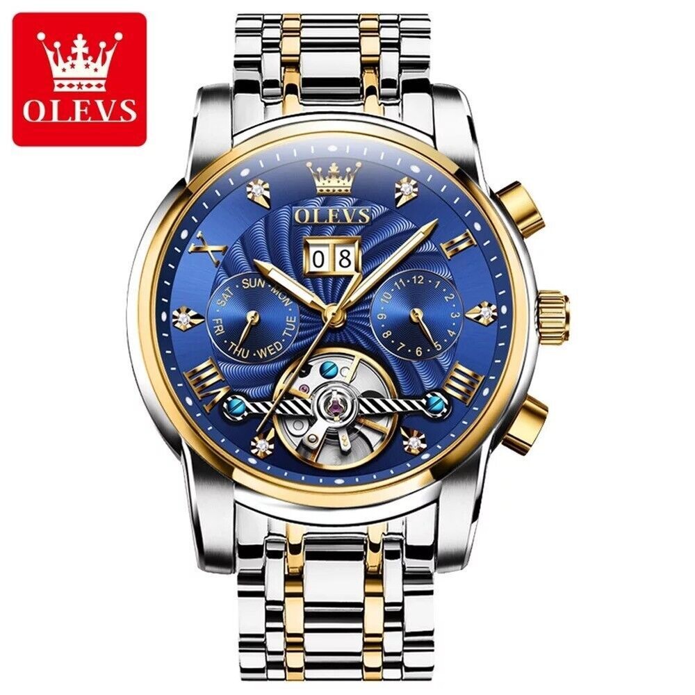 OLEVS 9910 Waterproof Luminous Male Mechanical Automatic Fashion Watch