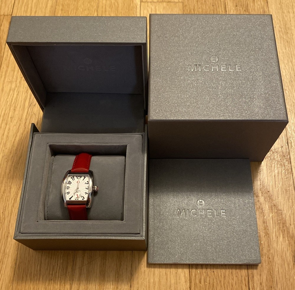 Women’s Watch MICHELE “Urban Mini” MWW02A000084 Swiss Movement Red Band