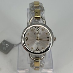 August Steiner Women’s Watch AS8132 Swiss Diamond Markers Silver & Gold Tone