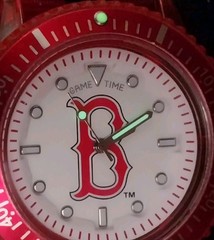 Game Time Boston Red Sox Quartz Watch F3176261/GT New NATO Band New Battery