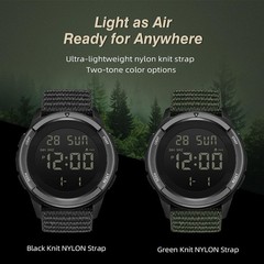 Digital Watch Military Watches for Men Black Tactical Sports Waterproof Men’s…