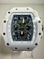 69700 Invicta Racing White Hot Nitro Gen 43mm Silver Dial Silicon Strap Watch