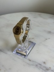 Vintage Seiko Rainbow 1104-7130 Ladies Mechanical Wind Gold Tone 21.5mm