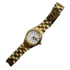 Vintage 24.5mm Citizen 4-S25422 SMT Railroad Day Date Men’s Quartz Wristwatch