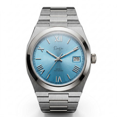 Élan Noir Série I Lagoon Blue 36mm Automatic NH35 Sapphire Crystal Steel Watch