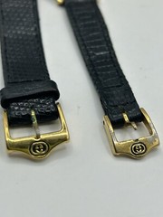 Lot Of 2 Gucci Watches Men & Woman Original Buckles In Booth Swiss Made