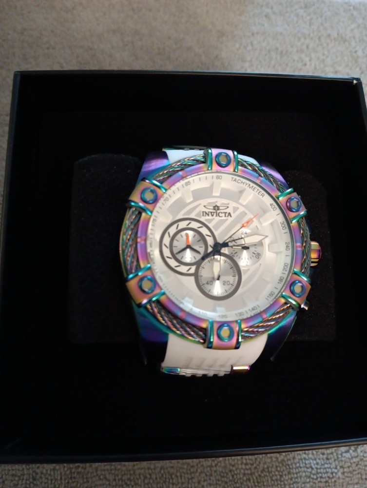 Invicta Bolt Ace 25520 Men’s 52mm Iridescent Chronograph Men’s Watch – Brand New