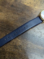 Battery replaced. CASIO Collection MTP-1174 wristwatch, gold.